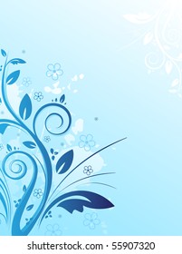blauer floraler Hintergrund