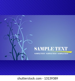 blue floral banner vector