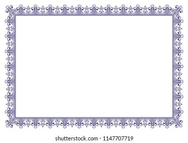 Blue Certificate Border Images, Stock Photos & Vectors | Shutterstock