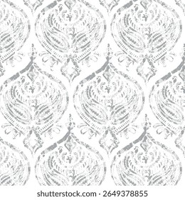 Blue floral ornament on a white background. Floral ornament on background. Trendy wallpaper, great design for any purposes. Seamless wallpaper pattern. Cute vector illustration
