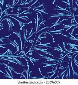 Blue floral pattern