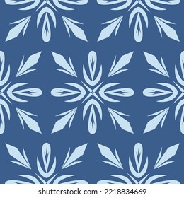 Patrón floral azul para textil, patrón sin fisuras para el diseño y la decoración, fondo de scrapbook fondo papel de pared arte creativo