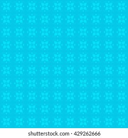 Blue floral pattern, vintage background. Vector image.