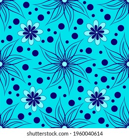 fondo inagotable floral azul