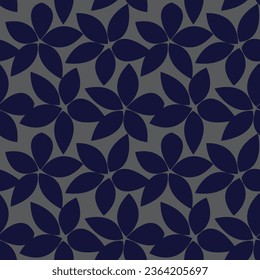 Blue Floral seamless pattern design for fashion textiles, graphics, backgrounds and crafts