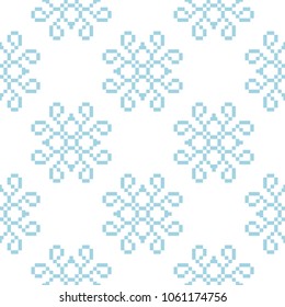 Blue floral seamless pattern on white background. Seamless design for textile and wallpapers