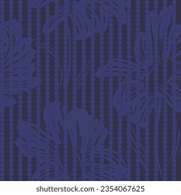 Blue Floral diseño de patrones sin costura para textiles y gráficos de moda