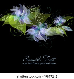 Blue Flower Background