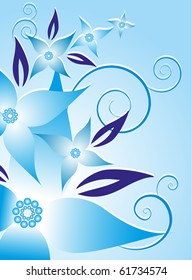 blue flower background