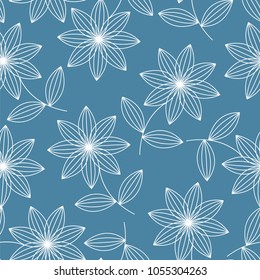 blue flower background design