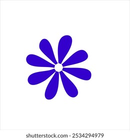 Blue flower computer graphic art