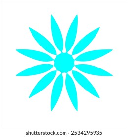 Blue flower computer graphic art