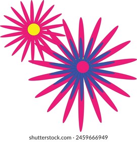 diseño de flor azul eps 10