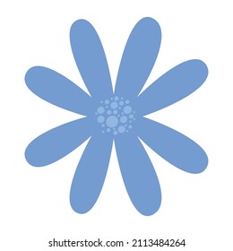 diseño de flores azules con pétalos
