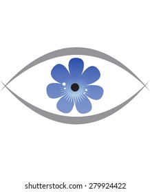 Blue flower Eye