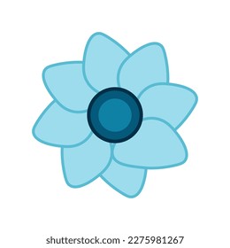Blumensymbol. Vektorgrafik.