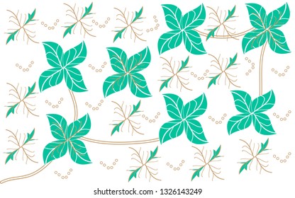 Blue flower pattern