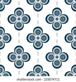 blue flower pattern