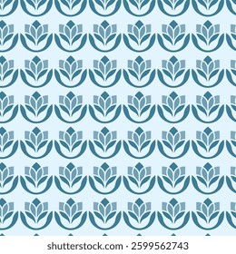 blue flower pattern Background pattern for wallpaper design, seamless