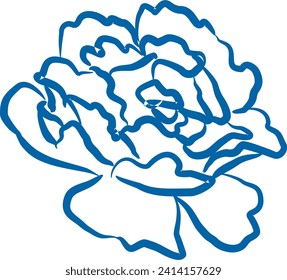 
The blue flower pattern Chinese style vector