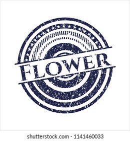 Blue Flower rubber texture