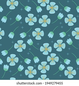 Blauer, nahtloser Muster, Hintergrund