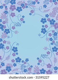 Blue flowers