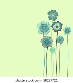 blue flowers