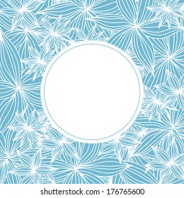 Blue flowers background