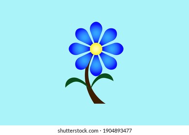 Single Blue Flower Images Stock Photos Vectors Shutterstock