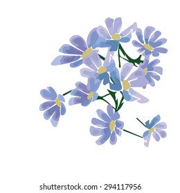 Blue flowers, eps 8
