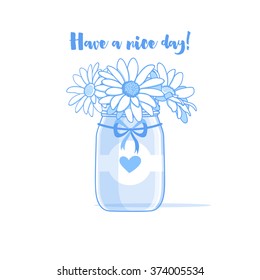 Drawings Of Flowers In A Mason Jar Images Stock Photos Vectors Shutterstock