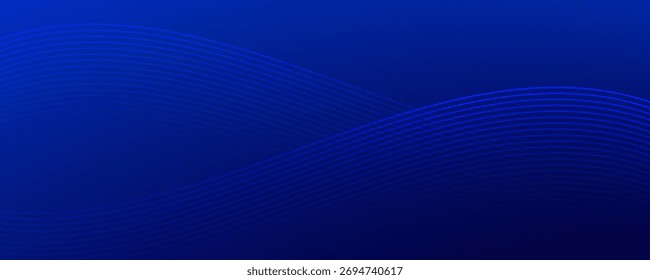 Blue flowing abstract digital waves