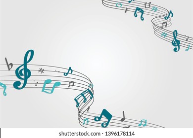 63 Free Illustrations Of Music Notes Wave Images, Stock Photos ...