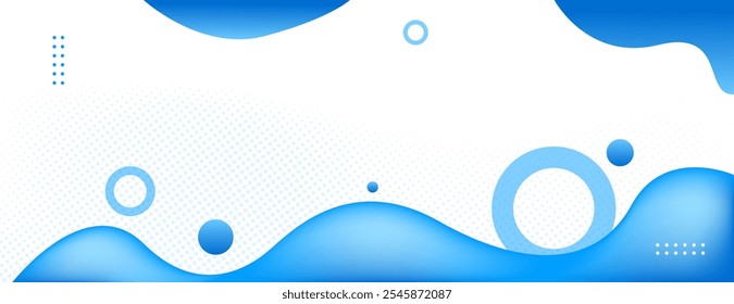 blue fluid abstract background. great for banner, poster, cover