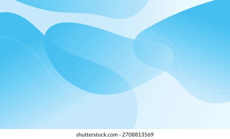 Abstrakter Hintergrund mit blauem Fluid mit glatten Farbverlauf-Formen und modernem Flusswellendesign-Vektor