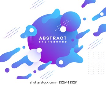 Blue fluid art abstract background can be used as business poster or template layout.