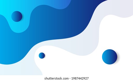 blue fluid background for banner, poster, presentation, web, etc. vector illustration