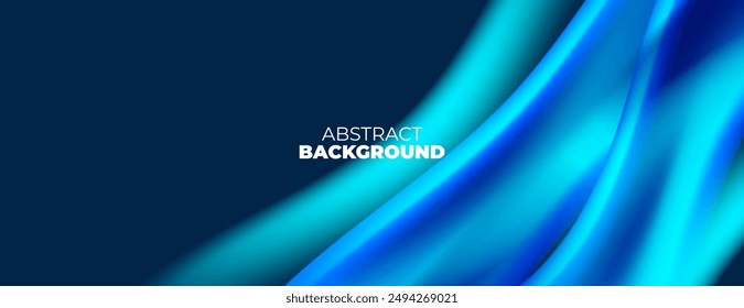 blue fluid background with diagonal wave