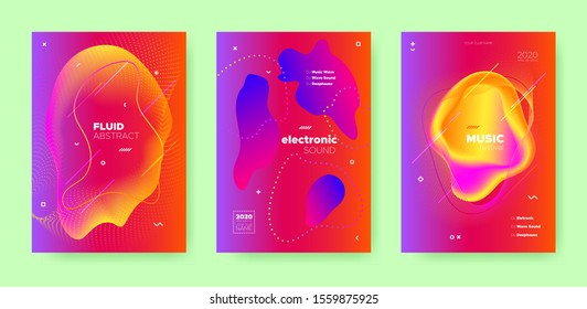 Blue Fluid Background. Gradient Music Wave. Graphic Banner. Orange Sound Movement. Red Fluid Abstract. Gradient Music Poster. Graphic Dj Flyer. Dance Movement. Electronic Party. Dance Festival.