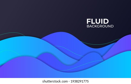 blue fluid background illustration for element graphic