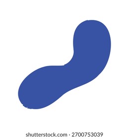 elemento de design de forma de fluido azul