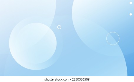Blue fluid shapes composition with trendy gradients. Circle shapes composition. Trendy gradient shapes composition. Modern vector design illustration 
