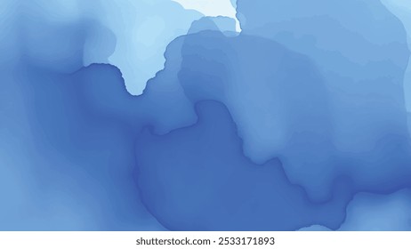 Blue Fluid Texture Background Vector