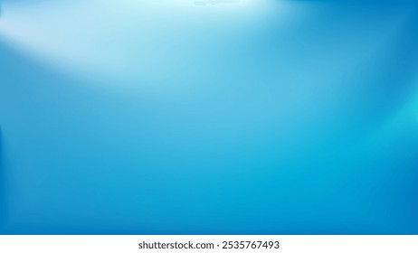 Fondo azul de la onda fluida. Gradiente abstracto dinámico con curvas fluidas. Transiciones suaves en varios tonos azules. Imágenes de tecnología estética limpia. Ilustración vectorial 10.