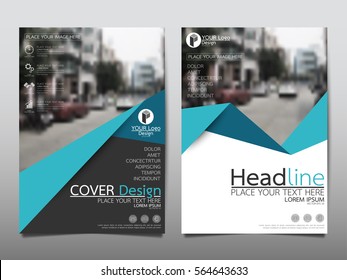 Blue flyer cover business brochure vector design, Leaflet advertising abstract background, Modern poster magazine layout template, Annual report for presentation.