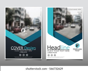 Blue flyer cover business brochure vector design, Leaflet advertising abstract background, Modern poster magazine layout template, Annual report for presentation.