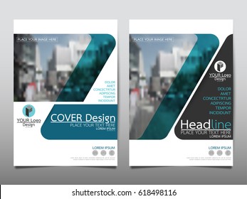 Blue flyer cover business brochure vector design, Leaflet advertising abstract background, Modern poster magazine layout template, Annual report for presentation.