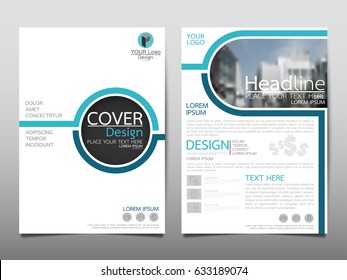 Blue flyer cover business brochure vector design, Leaflet advertising abstract background, Modern poster magazine layout template, Annual report for presentation. - Shutterstock ID 633189074