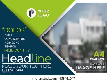 Blue and flyer cover business brochure vector design, Leaflet advertising abstract background, Modern poster magazine layout template, Horizontal annual report for presentation.